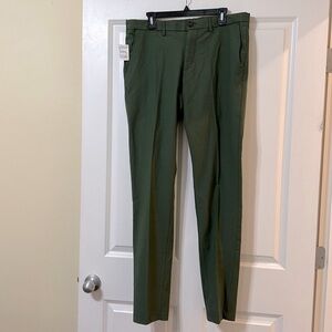 NWT‎ Nordstrom Tech-Smart 4-Way Stretch Green Ivy, Men’s Pants, 34W, 34L